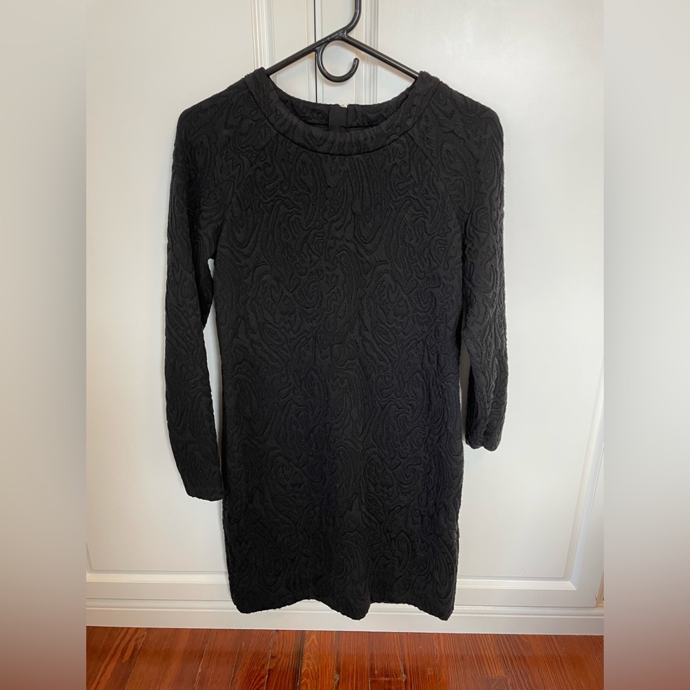 Banana Republic black jacquard cocktail dress, size 4